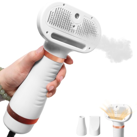 Cat Steam Brush, 4 in 1 Self Cleaning Grooming Massage Comb Anti-Static Spray for Long and Short Pet Hair Cat Steam Brush, 4 in 1 Self Cleaning Grooming Massage Comb Anti-Static Spray for Long and Short Pet Hair