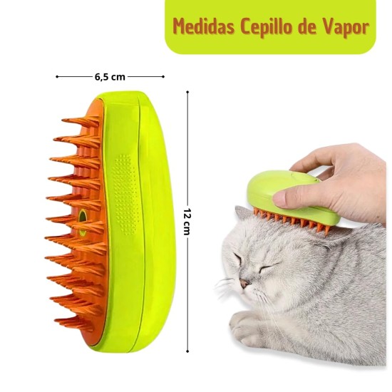 Cat Steam Brush, Dog Brush, 3 in 1 Steam Brush for Cats, Cat Comb, Dog Comb, Pet Hair Removal Comb (Green) Cat Steam Brush, Dog Brush, 3 in 1 Steam Brush for Cats, Cat Comb, Dog Comb, Pet Hair Removal Comb (Green)