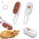 Cat Steam Brush, Dog Brush, 3 in 1 Steam Brush for Cats, Cat Comb, Dog Comb, Pet Hair Removal Comb (White)
