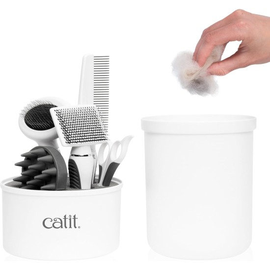 Catit Brush Set for Short or Long-Haired Cats, Short Hair Or Long Hair Grooming Kit for Cats Catit Brush Set for Short or Long-Haired Cats, Short Hair Or Long Hair Grooming Kit for Cats