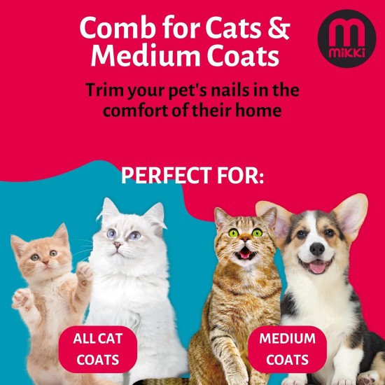 Comb for Medium Coats, Dog and Cat Comb Comb for Medium Coats, Dog and Cat Comb