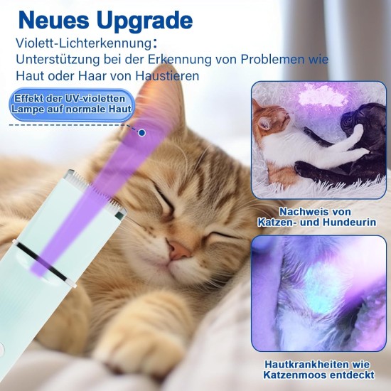 Dufuso Quiet Cat Clipper Set, 4-in-1 Hair Trimmer with LED Light, Professional Paw Trimmer for Dogs, for Large Small Cats Dogs, for Paws, Eyes, Ears, Face, Bodies (Green) Dufuso Quiet Cat Clipper Set, 4-in-1 Hair Trimmer with LED Light, Professional Paw Trimmer for Dogs, for Large Small Cats Dogs, for Paws, Eyes, Ears, Face, Bodies (Green)