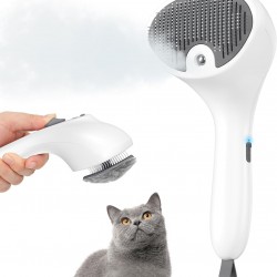 Euqvunn Cat Brush with Steam with Release Button, Ultra Quiet Design/Comfort Handle, Pet Steam Brush, Cat Steamy Brush, Dog Brush, Rechargeable Cats with Spray for Cats, Dogs, Rabbits Euqvunn Cat Brush with Steam with Release Button, Ultra Quiet Design/Comfort Handle, Pet Steam Brush, Cat Steamy Brush, Dog Brush, Rechargeable Cats with Spray for Cats, Dogs, Rabbits