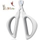 Euqvunn Cat Claw Scissors, Professional Cat Nail Scissors with Positioning Hole, Cat Claw Cutter for Kittens, Rabbits, Guinea Pigs, Birds, Puppies and Small Animals (Grey) Euqvunn Cat Claw Scissors, Professional Cat Nail Scissors with Positioning Hole, Cat Claw Cutter for Kittens, Rabbits, Guinea Pigs, Birds, Puppies and Small Animals (Grey)