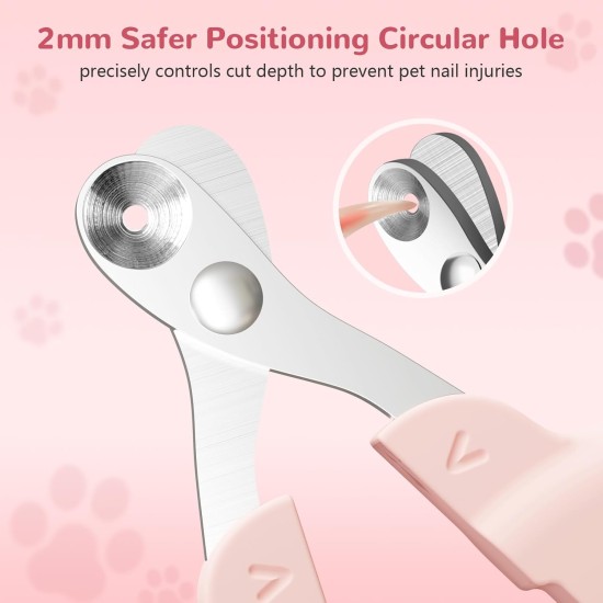 Euqvunn Cat Claw Scissors, Professional Cat Nail Scissors with Positioning Hole, Cat Claw Cutter for Kittens, Rabbits, Guinea Pigs, Birds, Puppies and Small Animals (Grey) Euqvunn Cat Claw Scissors, Professional Cat Nail Scissors with Positioning Hole, Cat Claw Cutter for Kittens, Rabbits, Guinea Pigs, Birds, Puppies and Small Animals (Grey)