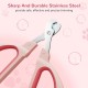 Euqvunn Cat Claw Scissors, Professional Cat Nail Scissors with Positioning Hole, Cat Claw Cutter for Kittens, Rabbits, Guinea Pigs, Birds, Puppies and Small Animals (Grey) Euqvunn Cat Claw Scissors, Professional Cat Nail Scissors with Positioning Hole, Cat Claw Cutter for Kittens, Rabbits, Guinea Pigs, Birds, Puppies and Small Animals (Grey)