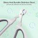 Euqvunn Cat Claw Scissors, Professional Cat Nail Scissors with Positioning Hole, Cat Claw Cutter for Kittens, Rabbits, Guinea Pigs, Birds, Puppies and Small Animals (Grey) Euqvunn Cat Claw Scissors, Professional Cat Nail Scissors with Positioning Hole, Cat Claw Cutter for Kittens, Rabbits, Guinea Pigs, Birds, Puppies and Small Animals (Grey)