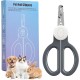 Euqvunn Cat Claw Scissors, Professional Rabbit Claw Scissors with Double Edge and LED Lighting, for Kittens, Rabbits, Guinea Pigs, Puppies, Medium and Small Animals (Grey White) Euqvunn Cat Claw Scissors, Professional Rabbit Claw Scissors with Double Edge and LED Lighting, for Kittens, Rabbits, Guinea Pigs, Puppies, Medium and Small Animals (Grey White)