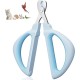 Euqvunn Cat Claw Scissors, Professional Rabbit Claw Scissors with Positioning Hole, Cat Claw Cutter for Kittens, Rabbits, Guinea Pigs, Birds, Puppies and Small Animals (Blue) Euqvunn Cat Claw Scissors, Professional Rabbit Claw Scissors with Positioning Hole, Cat Claw Cutter for Kittens, Rabbits, Guinea Pigs, Birds, Puppies and Small Animals (Blue)