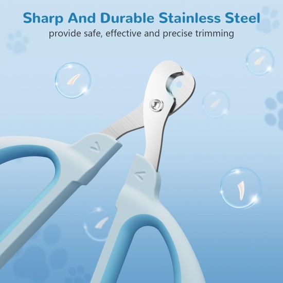 Euqvunn Cat Claw Scissors, Professional Rabbit Claw Scissors with Positioning Hole, Cat Claw Cutter for Kittens, Rabbits, Guinea Pigs, Birds, Puppies and Small Animals (Blue) Euqvunn Cat Claw Scissors, Professional Rabbit Claw Scissors with Positioning Hole, Cat Claw Cutter for Kittens, Rabbits, Guinea Pigs, Birds, Puppies and Small Animals (Blue)