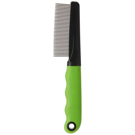 Ferplast 2 in 1 Comb for Dogs and Cats Medium Long Hair Rounded Chrome Teeth Non-Slip Handle Ferplast 2 in 1 Comb for Dogs and Cats Medium Long Hair Rounded Chrome Teeth Non-Slip Handle