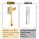 Flea Comb for Cats, Pack of 3, Cat Brush, 2 Flea Combs with Cleaning Button and 1 Nail Cutter, Cat Comb for Short and Long Hair Flea Comb for Cats, Pack of 3, Cat Brush, 2 Flea Combs with Cleaning Button and 1 Nail Cutter, Cat Comb for Short and Long Hair
