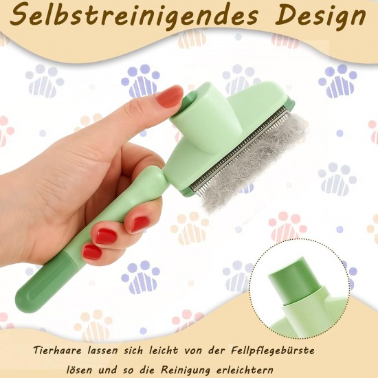 Flea Comb for Cats, Pack of 3, Cat Brush, 2 Flea Combs with Cleaning Button and 1 Nail Cutter, Cat Comb for Short and Long Hair Flea Comb for Cats, Pack of 3, Cat Brush, 2 Flea Combs with Cleaning Button and 1 Nail Cutter, Cat Comb for Short and Long Hair
