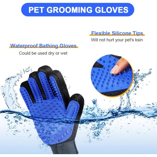 Flintronic Cat Grooming Glove with 120 Sheets Extra Sticky Lint Roller for Clothes Bed and Carpet, Lint Roller for Pet Hair Removal, Dogs, Dog Hair Dust & Lint Flintronic Cat Grooming Glove with 120 Sheets Extra Sticky Lint Roller for Clothes Bed and Carpet, Lint Roller for Pet Hair Removal, Dogs, Dog Hair Dust & Lint