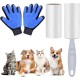 Flintronic Cat Grooming Glove with 120 Sheets Extra Sticky Lint Roller for Clothes Bed and Carpet, Lint Roller for Pet Hair Removal, Dogs, Dog Hair Dust & Lint Flintronic Cat Grooming Glove with 120 Sheets Extra Sticky Lint Roller for Clothes Bed and Carpet, Lint Roller for Pet Hair Removal, Dogs, Dog Hair Dust & Lint