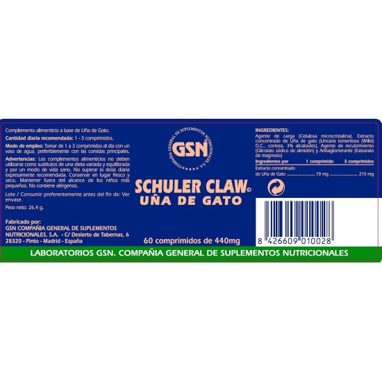 GSN Cat Nail - 60 Capsules GSN Cat Nail - 60 Capsules