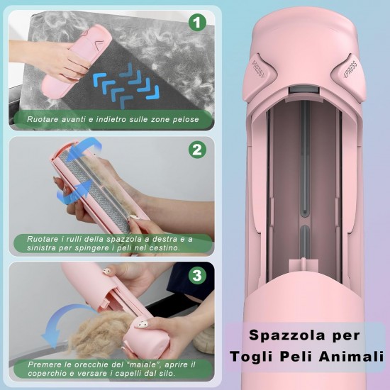 Garstor Cat Hair Remover, Dog Hair Remover, Pet Hair Remover, Lint Roller, Lint Brush for Pet Hair, Sofa, Bed, Carpet, Scratching Post, Pink Garstor Cat Hair Remover, Dog Hair Remover, Pet Hair Remover, Lint Roller, Lint Brush for Pet Hair, Sofa, Bed, Carpet, Scratching Post, Pink