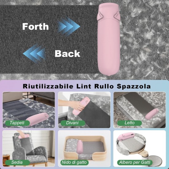 Garstor Cat Hair Remover, Dog Hair Remover, Pet Hair Remover, Lint Roller, Lint Brush for Pet Hair, Sofa, Bed, Carpet, Scratching Post, Pink Garstor Cat Hair Remover, Dog Hair Remover, Pet Hair Remover, Lint Roller, Lint Brush for Pet Hair, Sofa, Bed, Carpet, Scratching Post, Pink