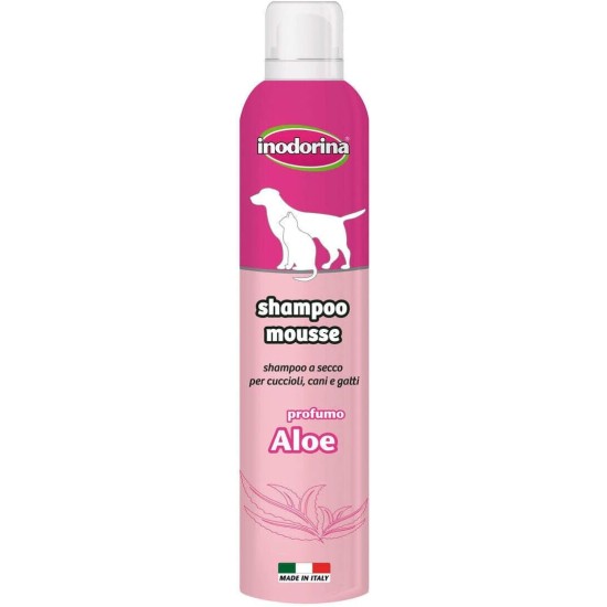 Inodorina Shampoo Mousse Aloe 300 ml. Inodorina Shampoo Mousse Aloe 300 ml.