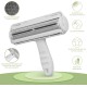 Just|fyn - 2-in-1 Pet Hair Remover, Lint Roller for Cat Hair & Dog Hair Removal - Self-Cleaning, Reusable for Sofa, Bed, Car, Clothes - Dog Accessories & Cat Accessories (Grey) Just|fyn - 2-in-1 Pet Hair Remover, Lint Roller for Cat Hair & Dog Hair Removal - Self-Cleaning, Reusable for Sofa, Bed, Car, Clothes - Dog Accessories & Cat Accessories (Grey)