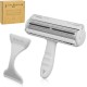 Just|fyn - 2-in-1 Pet Hair Remover, Lint Roller for Cat Hair & Dog Hair Removal - Self-Cleaning, Reusable for Sofa, Bed, Car, Clothes - Dog Accessories & Cat Accessories (Grey) Just|fyn - 2-in-1 Pet Hair Remover, Lint Roller for Cat Hair & Dog Hair Removal - Self-Cleaning, Reusable for Sofa, Bed, Car, Clothes - Dog Accessories & Cat Accessories (Grey)