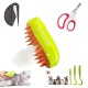 KSALUX - Set of 6 Accessories for Cats and Dogs | 3 in 1 Steam Brush for Grooming | Nail Clippers | Anti-Tick Set | Knot Remover, Orange, Pack of 6 Accessories, Plastic KSALUX - Set of 6 Accessories for Cats and Dogs | 3 in 1 Steam Brush for Grooming | Nail Clippers | Anti-Tick Set | Knot Remover, Orange, Pack of 6 Accessories, Plastic