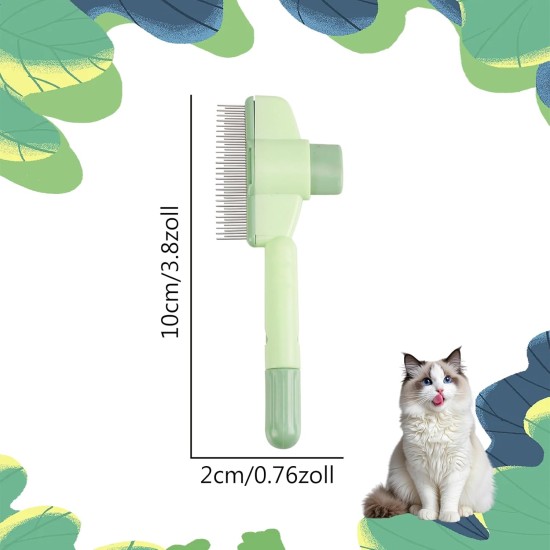 Katomi Cat Comb Green - Grooming Comb for Cats, Fur Brush & Pet Grooming, Environmentally Friendly, Ideal for Cat Owners, Christmas & Birthday, 10 cm Katomi Cat Comb Green - Grooming Comb for Cats, Fur Brush & Pet Grooming, Environmentally Friendly, Ideal for Cat Owners, Christmas & Birthday, 10 cm