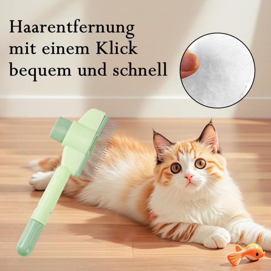 Katomi Cat Comb Green - Grooming Comb for Cats, Fur Brush & Pet Grooming, Environmentally Friendly, Ideal for Cat Owners, Christmas & Birthday, 10 cm Katomi Cat Comb Green - Grooming Comb for Cats, Fur Brush & Pet Grooming, Environmentally Friendly, Ideal for Cat Owners, Christmas & Birthday, 10 cm