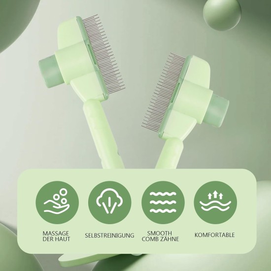Katomi Cat Comb Green - Grooming Comb for Cats, Fur Brush & Pet Grooming, Environmentally Friendly, Ideal for Cat Owners, Christmas & Birthday, 10 cm Katomi Cat Comb Green - Grooming Comb for Cats, Fur Brush & Pet Grooming, Environmentally Friendly, Ideal for Cat Owners, Christmas & Birthday, 10 cm
