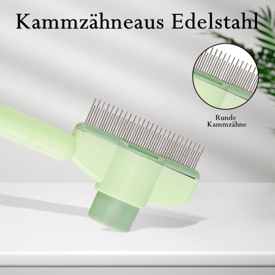 Katomi Cat Comb Green - Grooming Comb for Cats, Fur Brush & Pet Grooming, Environmentally Friendly, Ideal for Cat Owners, Christmas & Birthday, 10 cm Katomi Cat Comb Green - Grooming Comb for Cats, Fur Brush & Pet Grooming, Environmentally Friendly, Ideal for Cat Owners, Christmas & Birthday, 10 cm