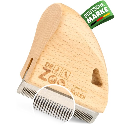 Kobbi Thinning Comb - The Ideal Cat Brush for Changing Fur for Long Hair and Undercoat - Grooming for Any Short Hair & Long Hair Cat Kobbi Thinning Comb - The Ideal Cat Brush for Changing Fur for Long Hair and Undercoat - Grooming for Any Short Hair & Long Hair Cat