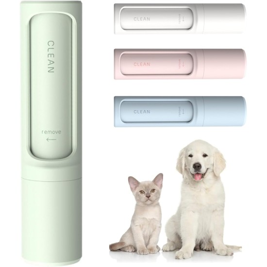 Lilo & Filou - Lint Brush, Lint Roller, Clothes Brush, Self-Cleaning, Reusable, Travel Size, Cat Hair, Dog Hair, Pet Hair Remover - Lime Green Lilo & Filou - Lint Brush, Lint Roller, Clothes Brush, Self-Cleaning, Reusable, Travel Size, Cat Hair, Dog Hair, Pet Hair Remover - Lime Green