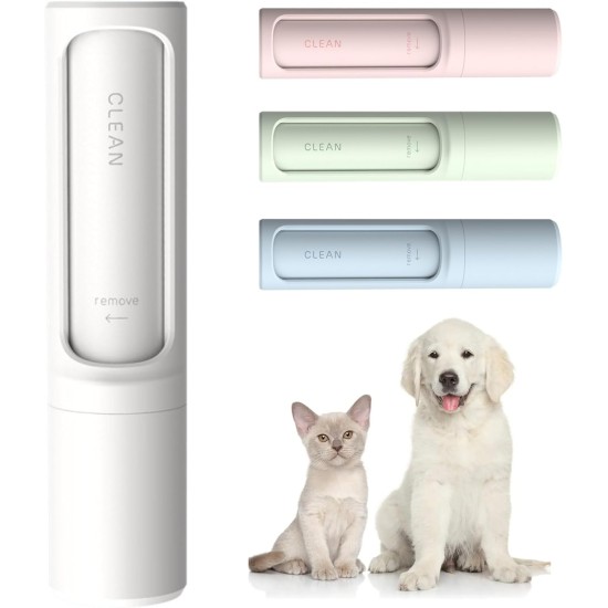 Lilo & Filou - Lint Brush, Lint Roller, Clothes Brush, Self-Cleaning, Reusable, Travel Size, Cat Hair, Dog Hair, Pet Hair Remover - Lime Green Lilo & Filou - Lint Brush, Lint Roller, Clothes Brush, Self-Cleaning, Reusable, Travel Size, Cat Hair, Dog Hair, Pet Hair Remover - Lime Green