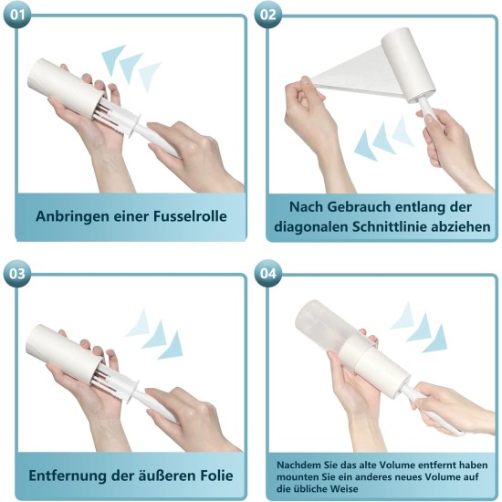 Lint Roller, 6 Rolls with 2 Dispensers, 1 Dust Cover, Extra Sticky Lint Roller, Clothes, Lint Roller for Clothes, Hair, Cat Hair, Dog Hair, 60 Sheets/Rolls Lint Roller, 6 Rolls with 2 Dispensers, 1 Dust Cover, Extra Sticky Lint Roller, Clothes, Lint Roller for Clothes, Hair, Cat Hair, Dog Hair, 60 Sheets/Rolls