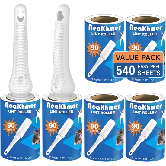 Lint Roller for Pet Hair, 540 Sheets, Extra Sticky Portable Lint Remover, Lint Roller Clothes, Remover Cats Dog Hair, Lint Roller Pet Hair Lint Roller for Pet Hair, 540 Sheets, Extra Sticky Portable Lint Remover, Lint Roller Clothes, Remover Cats Dog Hair, Lint Roller Pet Hair
