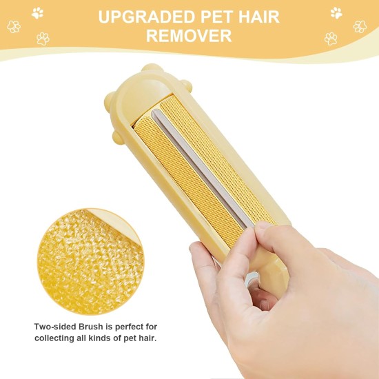 MEYDLL Pet Hair Remover Lint Roller for Cat Hair and Dog Hair Lint Brush Reusable Pet Hair Remover Brush for Pet Hair Dog Hair Cat Hair Lint Roller for Sofa Bed MEYDLL Pet Hair Remover Lint Roller for Cat Hair and Dog Hair Lint Brush Reusable Pet Hair Remover Brush for Pet Hair Dog Hair Cat Hair Lint Roller for Sofa Bed