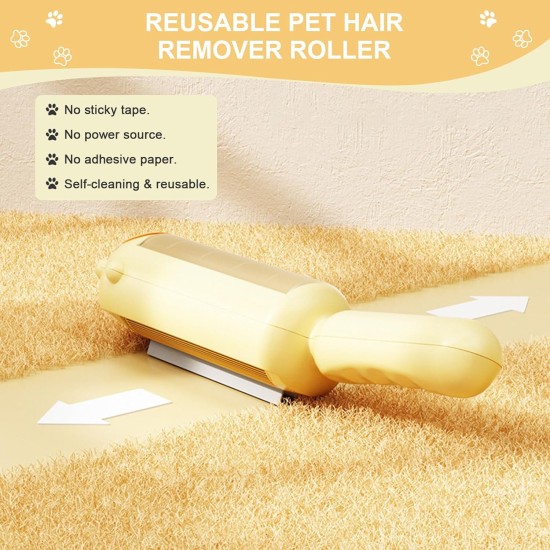 MEYDLL Pet Hair Remover Lint Roller for Cat Hair and Dog Hair Lint Brush Reusable Pet Hair Remover Brush for Pet Hair Dog Hair Cat Hair Lint Roller for Sofa Bed MEYDLL Pet Hair Remover Lint Roller for Cat Hair and Dog Hair Lint Brush Reusable Pet Hair Remover Brush for Pet Hair Dog Hair Cat Hair Lint Roller for Sofa Bed