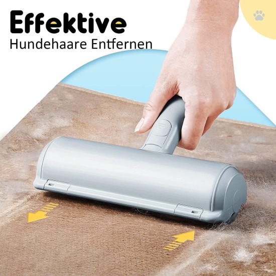 MUDEELA Lint Brush, Lint Roller for Pet Hair, Lint Roller Pet Hair, Pet Hair Remover, Furniture Sofa, Pet Hair Lint Roller, Removal of Dog Hair, Cat Hair, Grey MUDEELA Lint Brush, Lint Roller for Pet Hair, Lint Roller Pet Hair, Pet Hair Remover, Furniture Sofa, Pet Hair Lint Roller, Removal of Dog Hair, Cat Hair, Grey