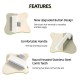 Marchul 2-Piece Cat Comb Dog Combs Set, Flea Comb for Cats and Dogs, Self-Cleaning Cat Grooming Brush with Release Button and Stainless Steel Metal Round Teeth for Removal, White