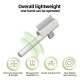 Marchul 2-Piece Cat Comb Dog Combs Set, Flea Comb for Cats and Dogs, Self-Cleaning Cat Grooming Brush with Release Button and Stainless Steel Metal Round Teeth for Removal, White