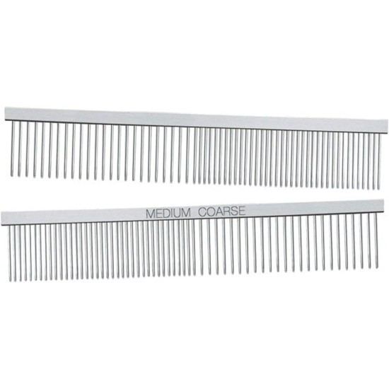 Master Grooming Tools Greyhound Combs — European-Style Combs for Grooming Dogs - Medium/Coarse, 7½" Master Grooming Tools Greyhound Combs — European-Style Combs for Grooming Dogs - Medium/Coarse, 7½"