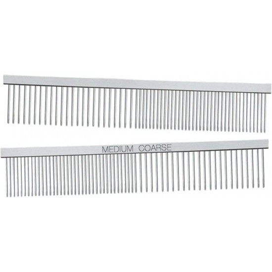 Master Grooming Tools Greyhound Combs — European-Style Combs for Grooming Dogs - Medium/Coarse, 7½" Master Grooming Tools Greyhound Combs — European-Style Combs for Grooming Dogs - Medium/Coarse, 7½"