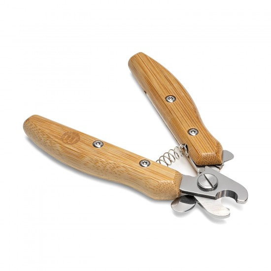 Mikki, Bamboo Dog & Cat Claw Clippers with Safety Stop to Reduce Risk of Overcutting, Micro Serrated Blades for a Clean Cut, Small Mikki, Bamboo Dog & Cat Claw Clippers with Safety Stop to Reduce Risk of Overcutting, Micro Serrated Blades for a Clean Cut, Small
