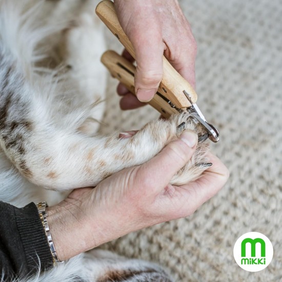 Mikki, Bamboo Dog & Cat Claw Clippers with Safety Stop to Reduce Risk of Overcutting, Micro Serrated Blades for a Clean Cut, Large Mikki, Bamboo Dog & Cat Claw Clippers with Safety Stop to Reduce Risk of Overcutting, Micro Serrated Blades for a Clean Cut, Large