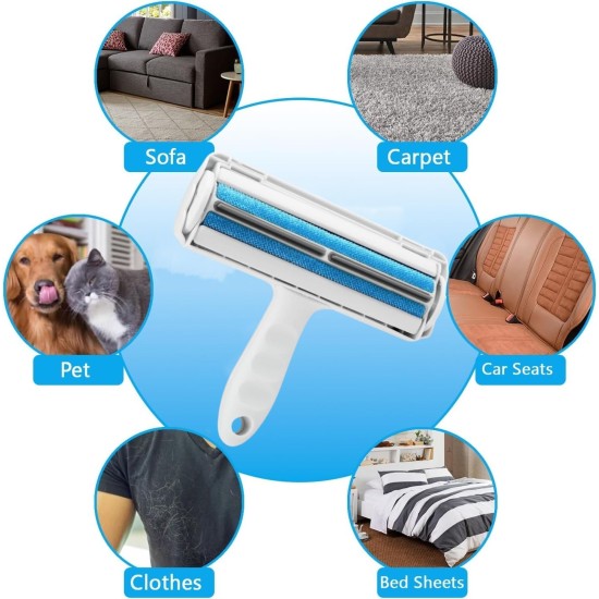 NULIYA Pet Hair Remover and Reusable Lint Roller, Efficient Pet Hair Remover Roller, Cat and Dog Hair Remover for Couch, Furniture, Clothes, Bedding NULIYA Pet Hair Remover and Reusable Lint Roller, Efficient Pet Hair Remover Roller, Cat and Dog Hair Remover for Couch, Furniture, Clothes, Bedding