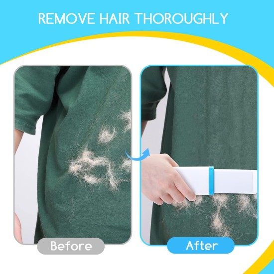 Nobleza Lint Brush Pet Hair, Reusable Lint Roller, Pet Hair Remover with Extremely Easy Cleaning, Self-Cleaning Pet Hair Remover for Cat Hair and Dog Hair Removal Nobleza Lint Brush Pet Hair, Reusable Lint Roller, Pet Hair Remover with Extremely Easy Cleaning, Self-Cleaning Pet Hair Remover for Cat Hair and Dog Hair Removal