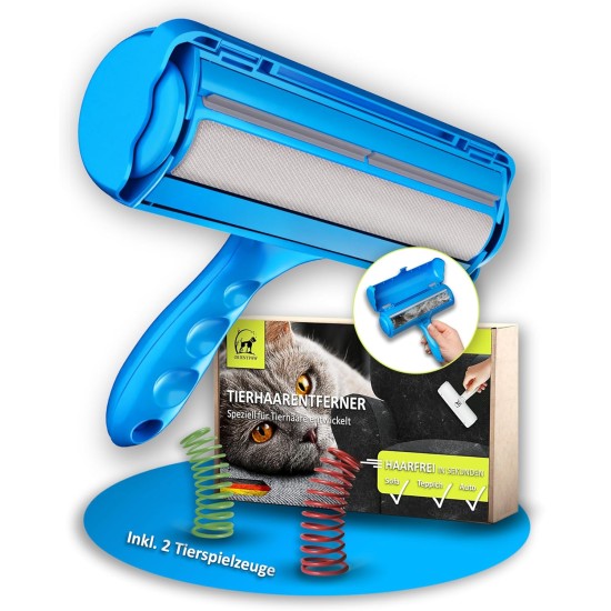ORIENTPAW® Professional Pet Hair Remover - Lint Roller for Cats & Dogs - 100% Hygiene Effective Cleaning - Reusable Self-Cleaning Cat Hair Remover Blue - For Carpet, Furniture, Sofa & Car ORIENTPAW® Professional Pet Hair Remover - Lint Roller for Cats & Dogs - 100% Hygiene Effective Cleaning - Reusable Self-Cleaning Cat Hair Remover Blue - For Carpet, Furniture, Sofa & Car