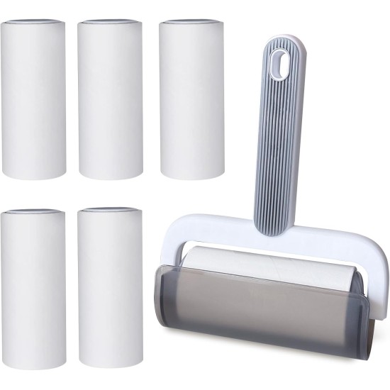 Oiamker Lint Roller, 6 Rolls with 2 Dispensers, 1 Dust Cover, Extra Sticky Lint Roller, Clothes, Lint Roller for Clothes, Hair, Cat Hair, Dog Hair, 60 Sheets/Rolls Oiamker Lint Roller, 6 Rolls with 2 Dispensers, 1 Dust Cover, Extra Sticky Lint Roller, Clothes, Lint Roller for Clothes, Hair, Cat Hair, Dog Hair, 60 Sheets/Rolls