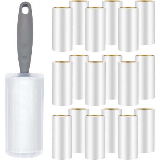 Omtofo 9 Rolls 540 Sheets Lint Roller with 1 Dust Cover + 1 Dispenser, Extra Sticky Lint Roller, Lint Roller Pet Hair, Lint Roller for Clothes, Hair, Sofa, Bed, Cat Hair, Dog Hair Omtofo 9 Rolls 540 Sheets Lint Roller with 1 Dust Cover + 1 Dispenser, Extra Sticky Lint Roller, Lint Roller Pet Hair, Lint Roller for Clothes, Hair, Sofa, Bed, Cat Hair, Dog Hair