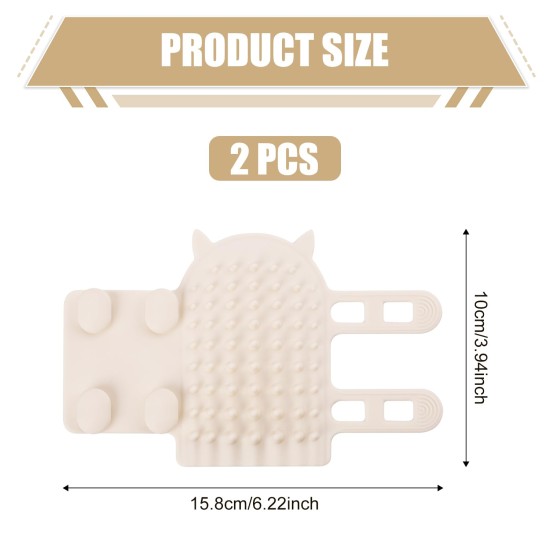 Pack of 2 Cat Brush, 2-in-1 Self-Cleaning Cat Brush Cat Hair Removal Gloves Brush Cat Hair Brush for Cats with Short or Long Hair Pack of 2 Cat Brush, 2-in-1 Self-Cleaning Cat Brush Cat Hair Removal Gloves Brush Cat Hair Brush for Cats with Short or Long Hair